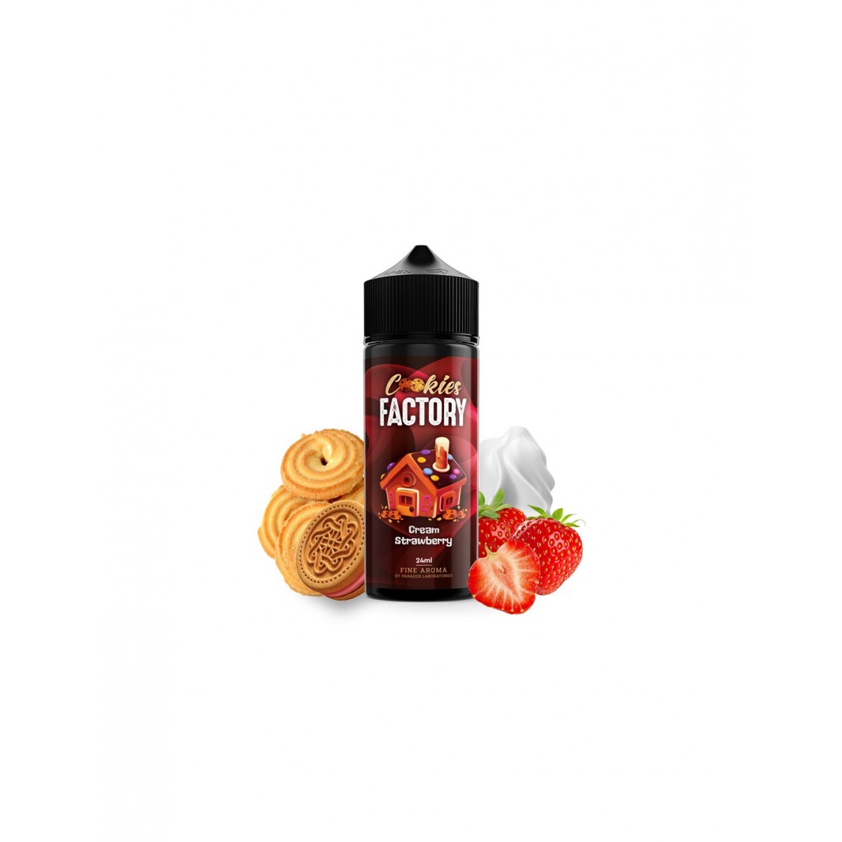 Cookies Factory Flavour Shot Cream Strawberry 24ml/120ml